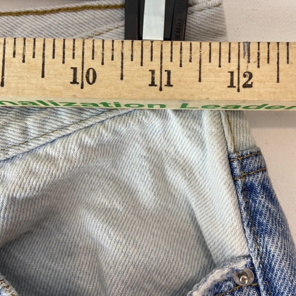 Pacsun Patchwork Buttonfly Color Block Jeans Y2k … - image 3